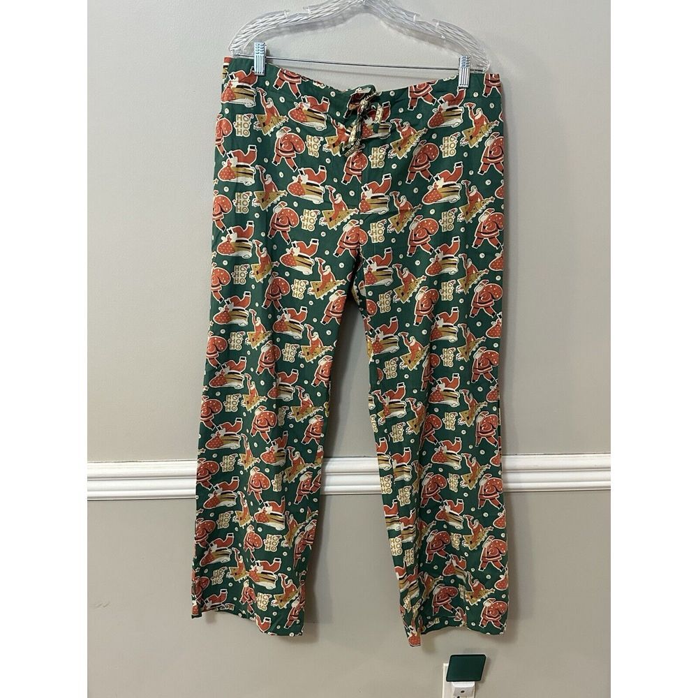 Mahogany Women's Flannel  Pajama Pants Hey Santa  Size‎ XL